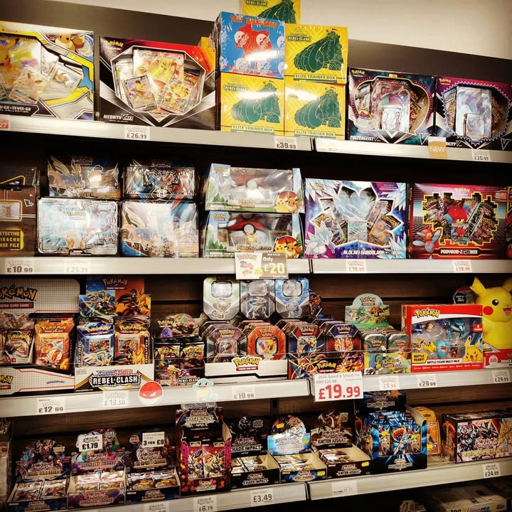 New Pokémon and Yu-Gi-Oh stock in now