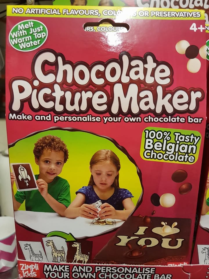 Chocolate Picture Maker and Pokémon Binder in Stock