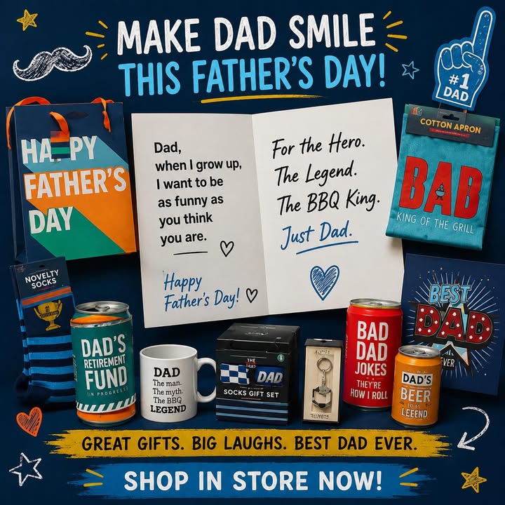 Father's Day gifts are here — come and browse