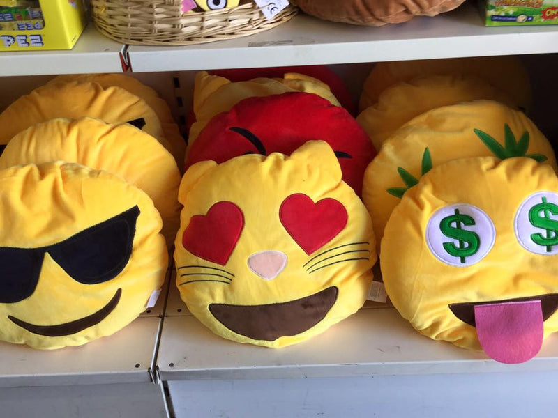 Emoji cushions back in stock