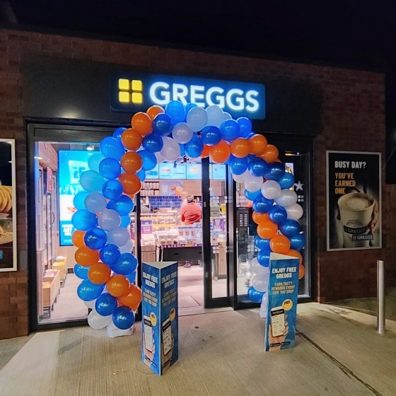 We decorated Greggs' grand opening!