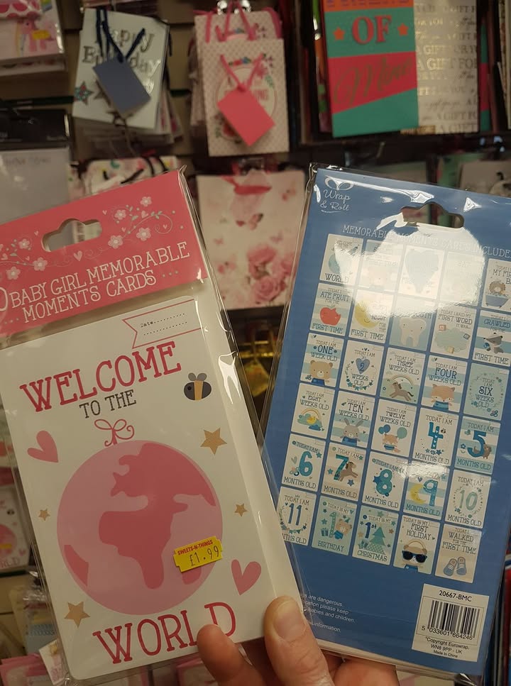 Welcome baby cards are back in stock