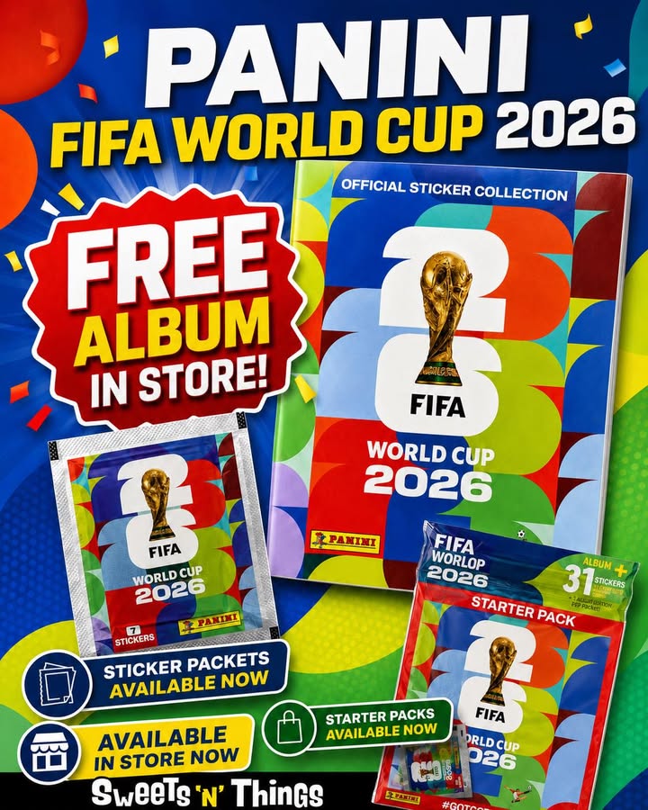 Panini FIFA World Cup 2026 stickers are here!