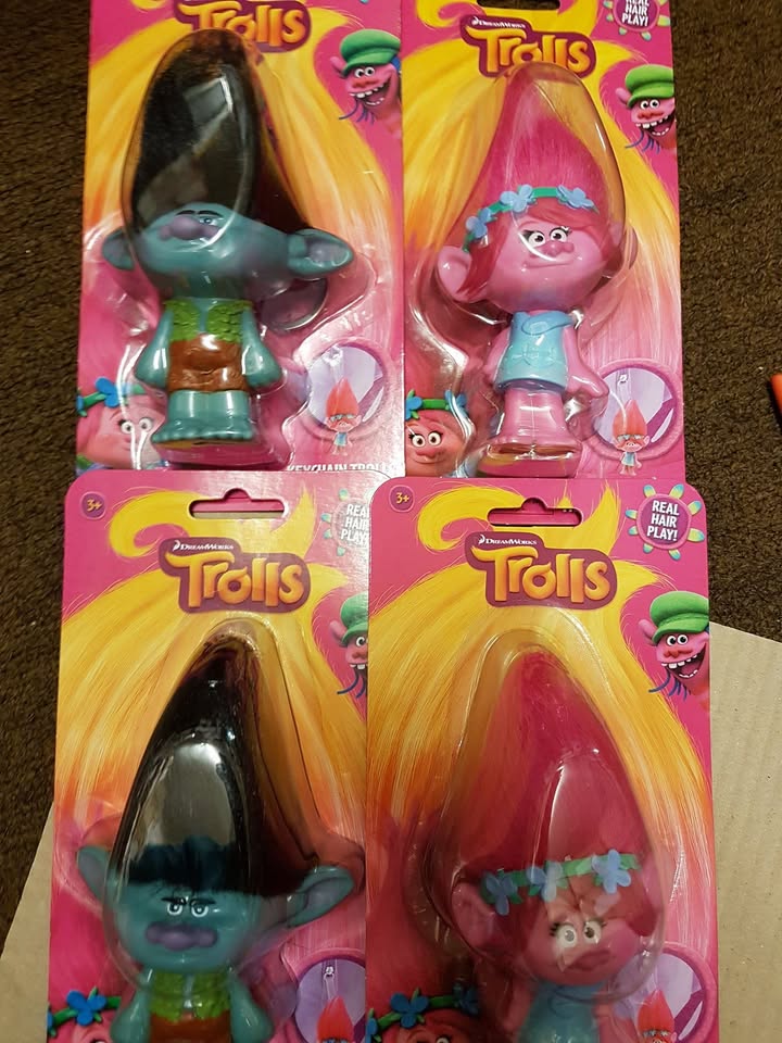 Trolls figures just arrived—only £4.99