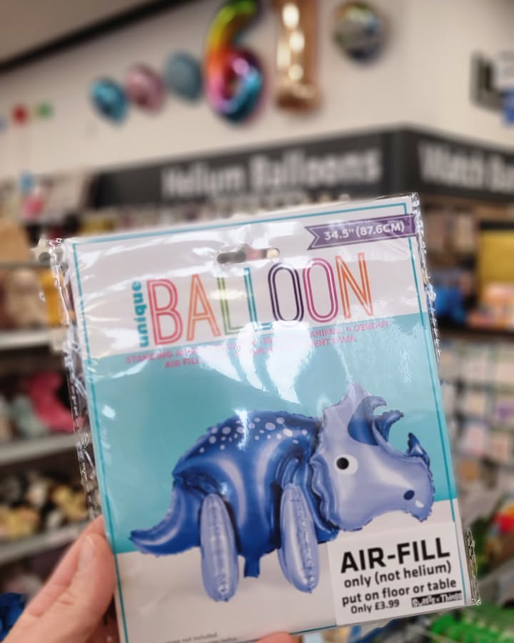 New air-fill rhino balloon in store