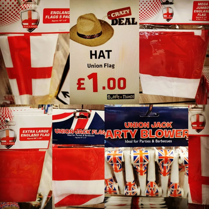 Flags in stock – Union Jack and England