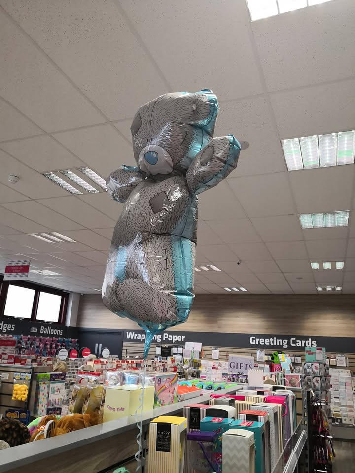 Free helium bear with Carte Blanche cards