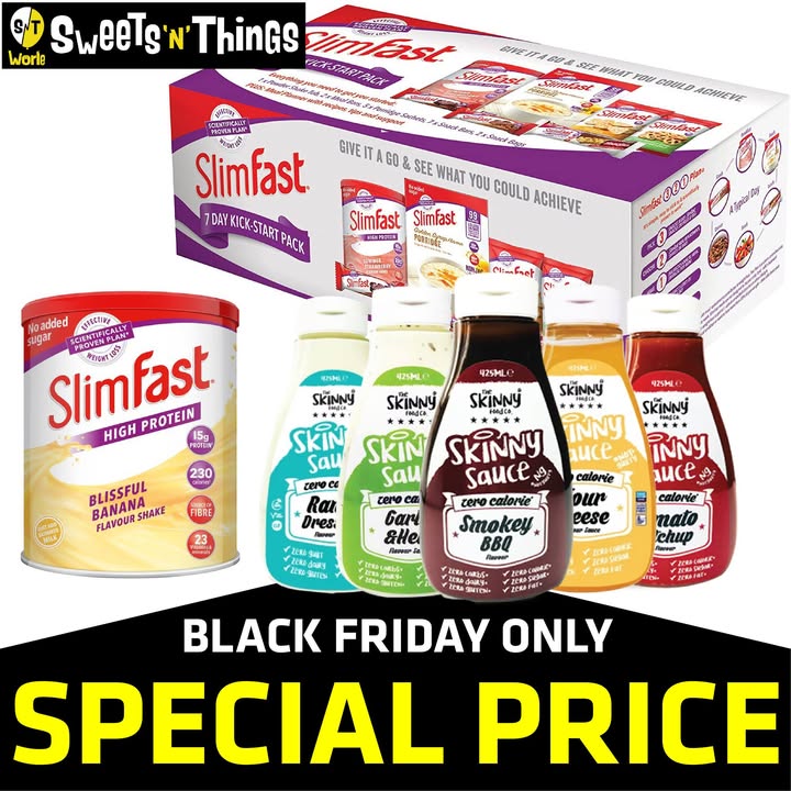 Black Friday Deals on Slimfast & Skinny Syrups