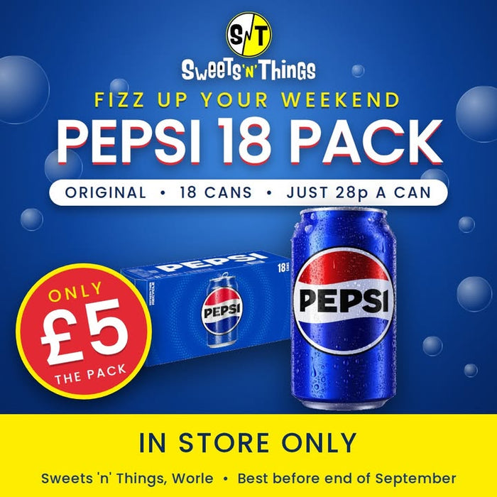 18 cans of Pepsi Original for just £5