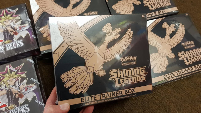 Pokémon Shining Legends and Yu-Gi-Oh in stock