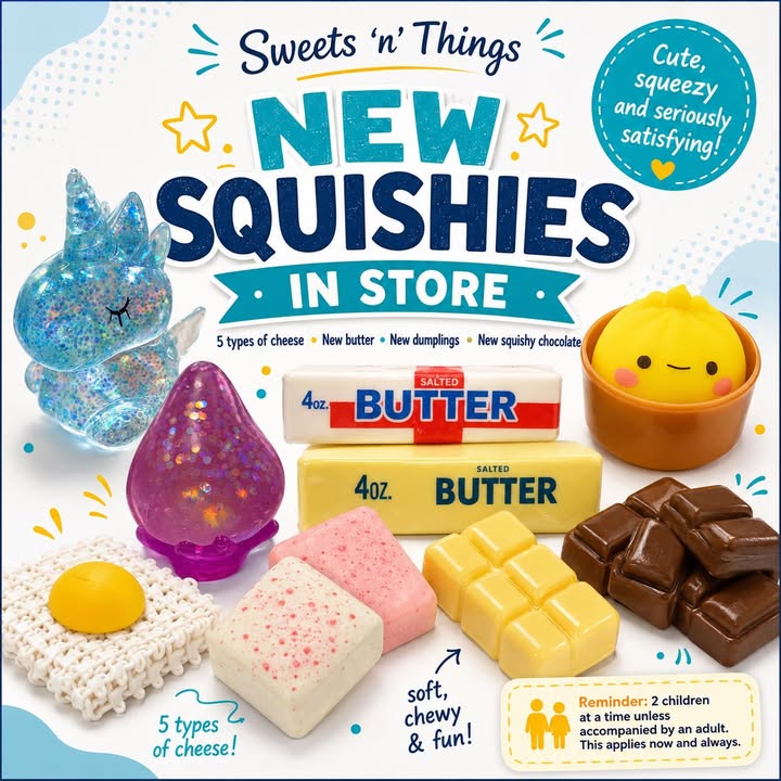 New squishies in stock – loads to squeeze!