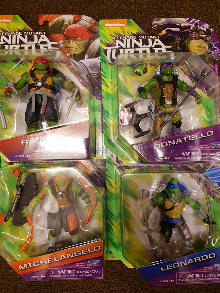 Teenage Mutant Ninja Turtles movie figures in stock
