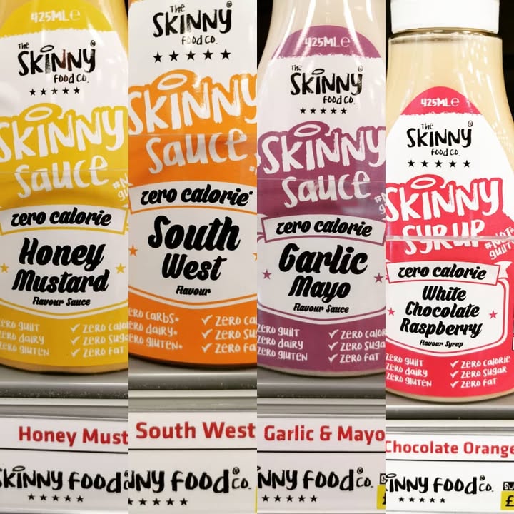 Skinny Food Co sauces and syrups in stock