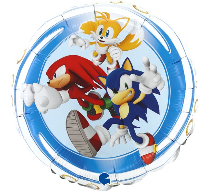 Sonic The Hedgehog - 18" Foil Helium (Optional Helium Inflation)