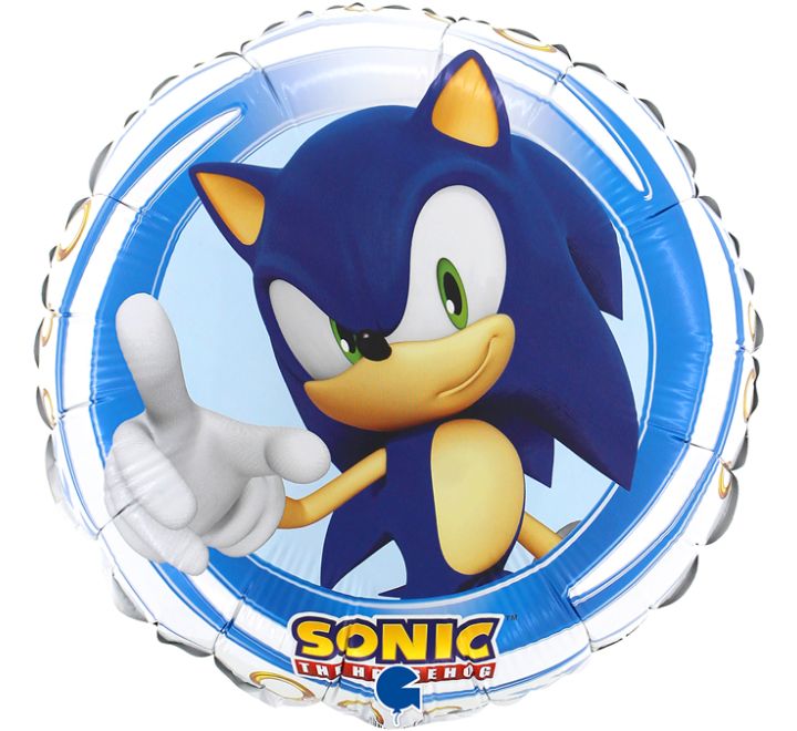 Sonic The Hedgehog - 18" Foil Helium (Optional Helium Inflation)