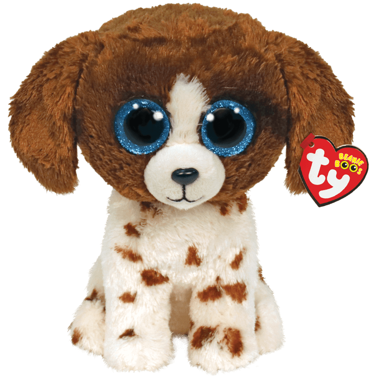Ty Beanie Boos Medium - Muddles the Dog