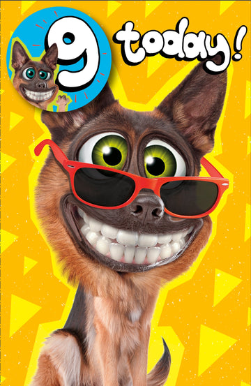 Hanson | Birthday Card 9 Year Boy Juv | Happy Birthday Gifts | With Envelope