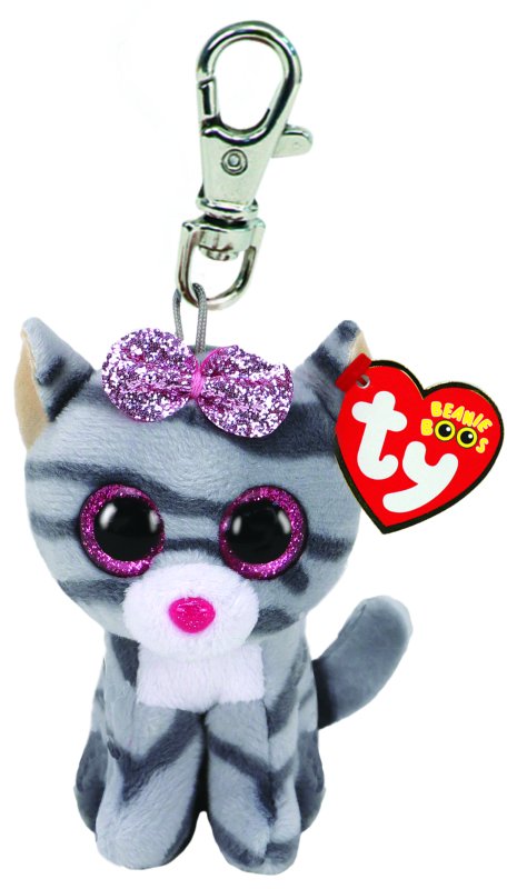 Ty Key Clip - Kiki the Grey Cat