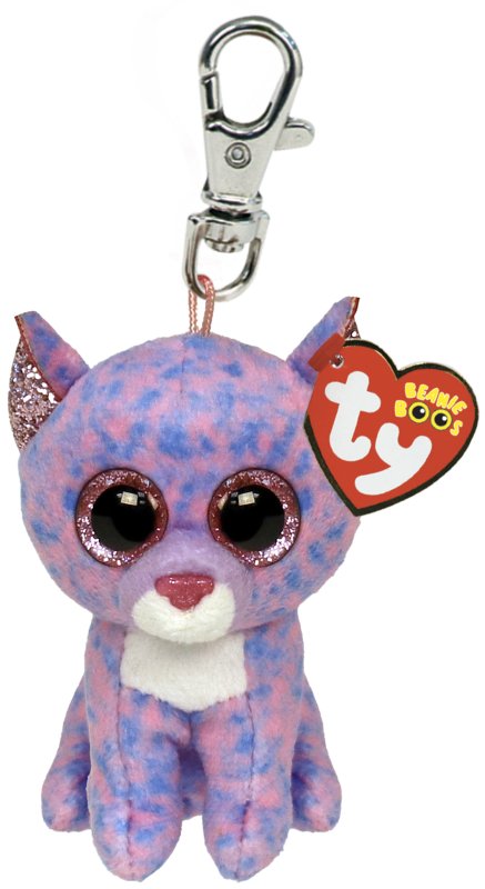 Ty Key Clip - Cassidy the Lavender Cat