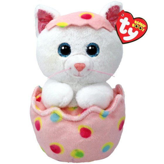 TY Beanie Boo - Giggles Cat - Medium 6" Easter 2025