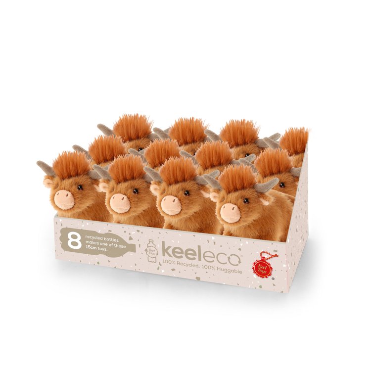 Keeleco Standing Highland Cow with Sound 15cm