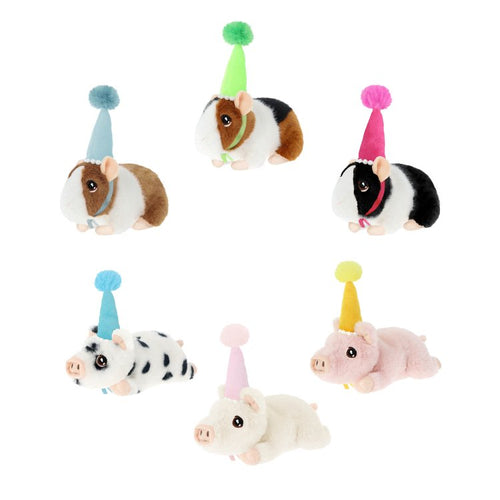 Keeleco Party Pig with Hat Soft Toy 15cm