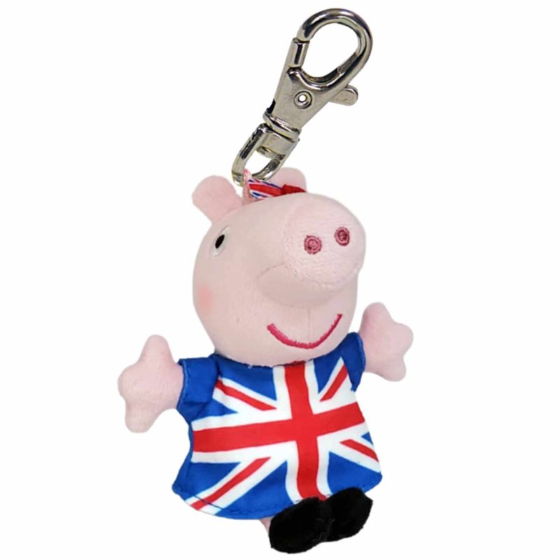 Ty Key Clip - Union Jack (Peppa Pig)
