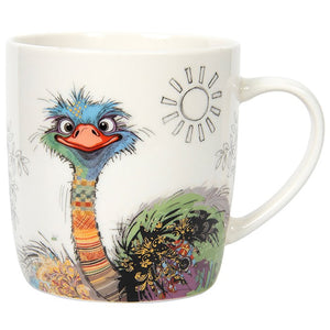 Bug Art Mug Oscar Ostrich