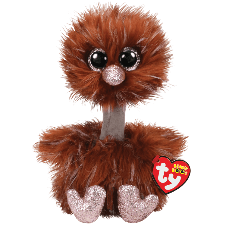 Ty Beanie Boos Medium - Orson the Brown Ostrich