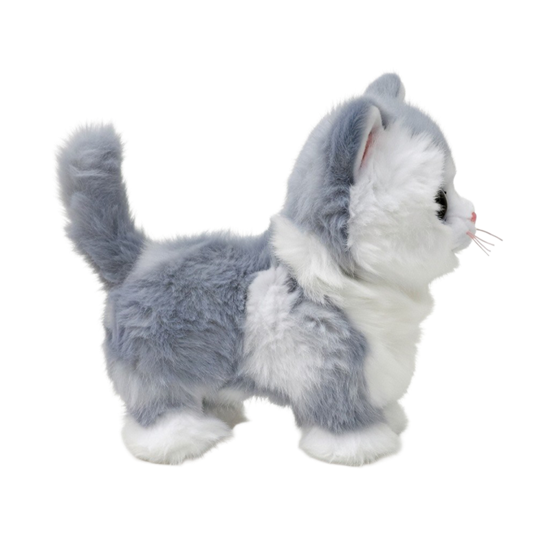 Ty Beanie Boos Regular - Furley the Grey & White Cat
