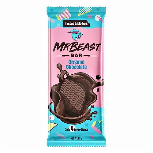 Feastables MrBeast Milk Chocolate With Peanut Butter Deez Nutz Bar 60g