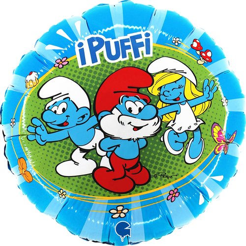 iPuffi Smurf Style Foil Helium Balloon (Optional Helium Inflation)