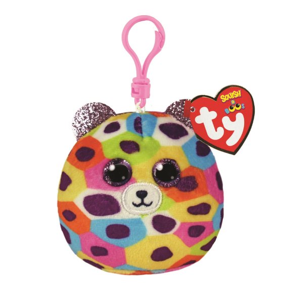Ty Key Clip - Giselle the Leopard (Squishy Beanies)