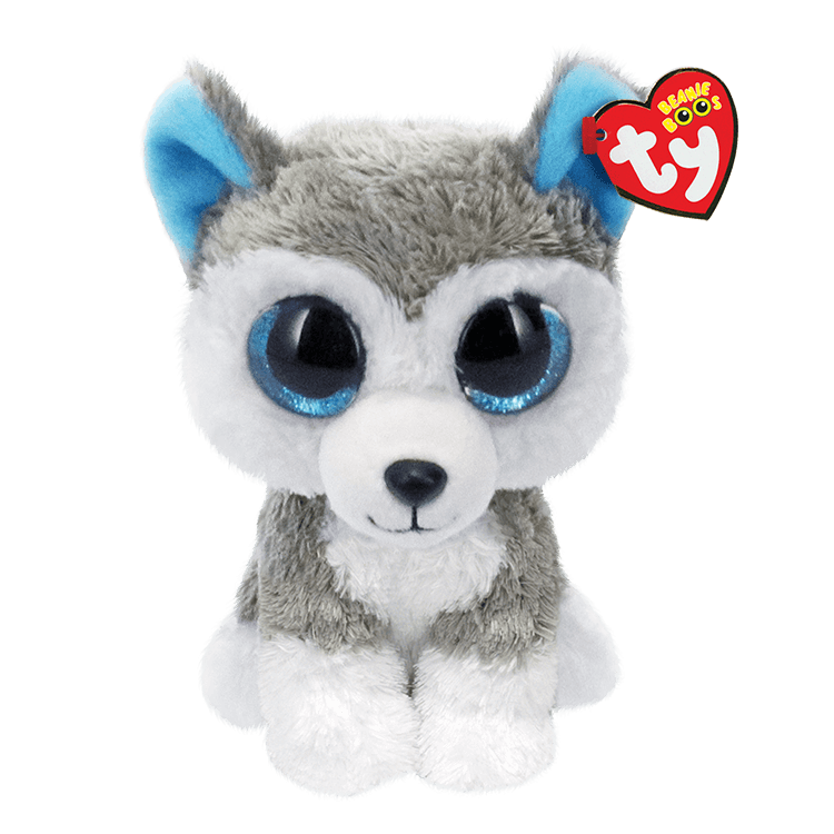 TY Beanie Boo - Slush The Grey and White Husky