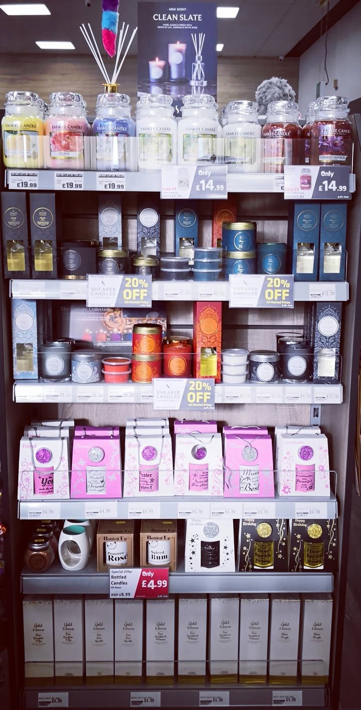 New candle range just arrived