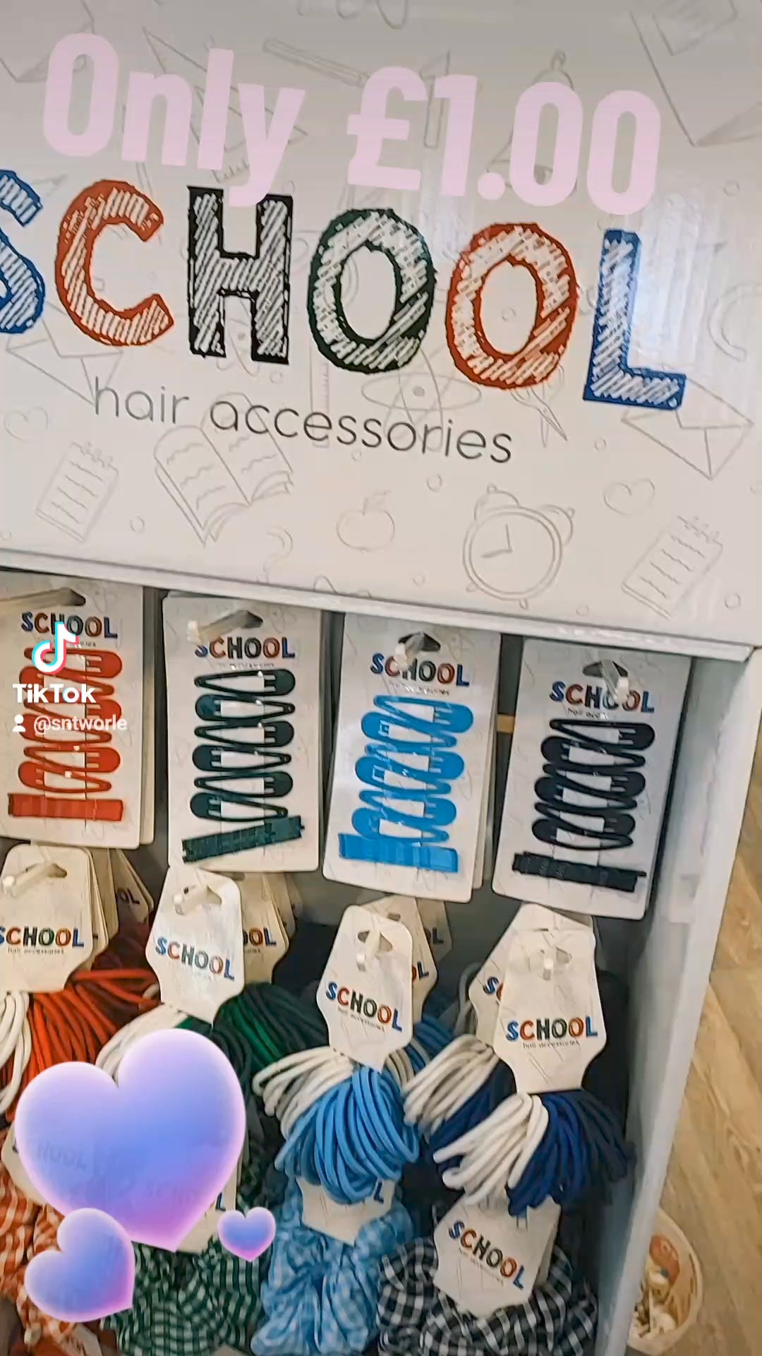 Back-to-school hair bits, just £1 each