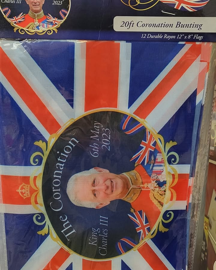 Coronation bunting in stock now