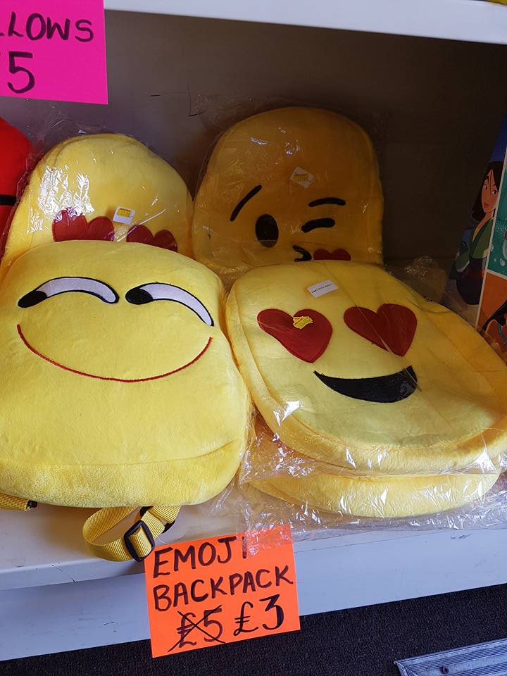 Emoji backpacks now just £3.00