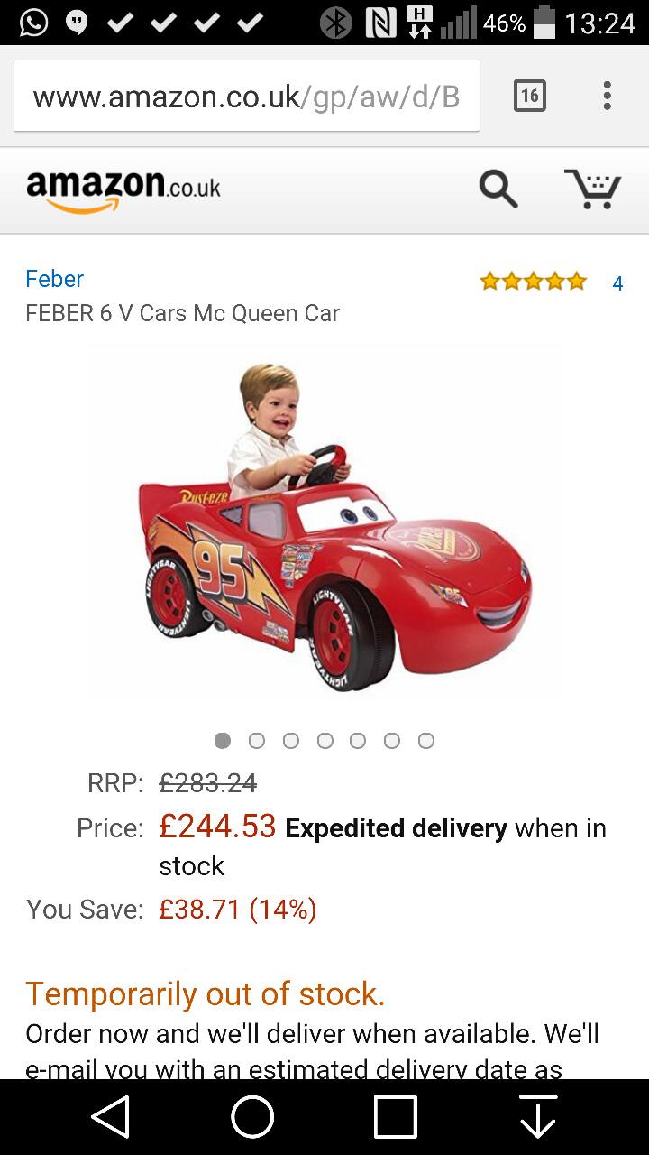 Ride-on battery car — just £79.99