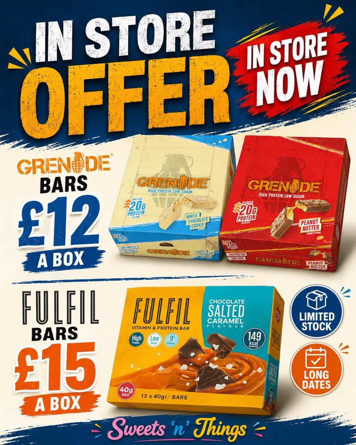 Protein bar box deals in store now