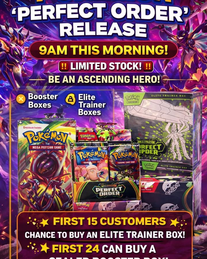 Pokémon Perfect Order M3 – out now at 9am