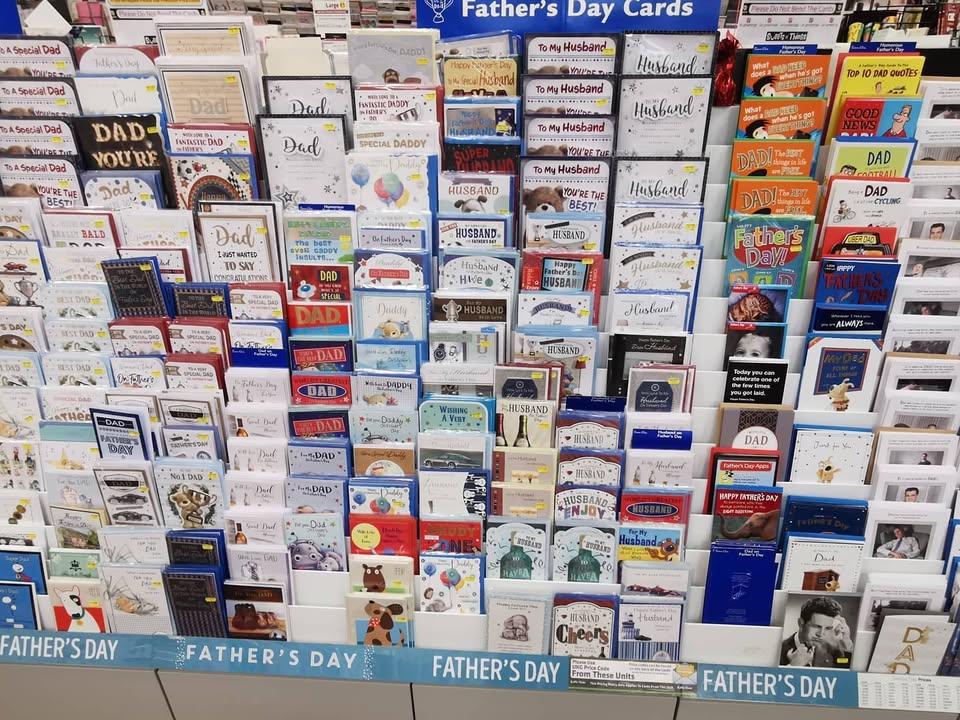Father's Day this Sunday – cards and gifts in store