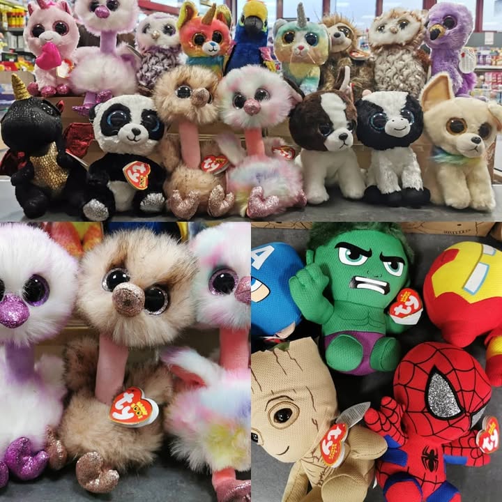 New TY Beanie Boos and Marvel characters in stock
