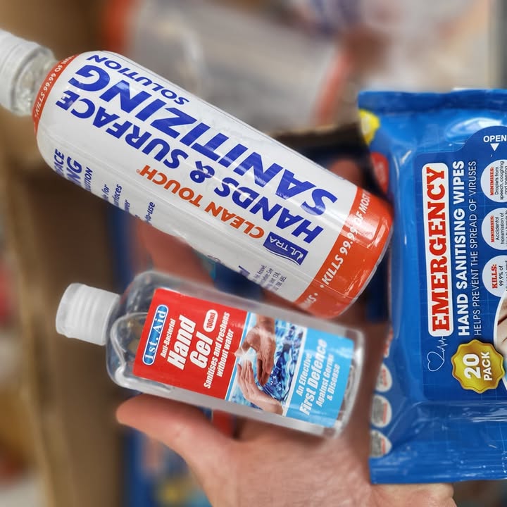 Free hand sanitiser with every purchase
