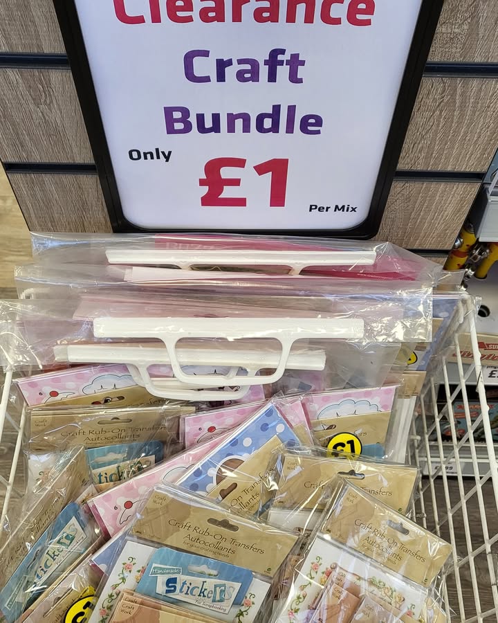 Craft clearance bundles just £1 each