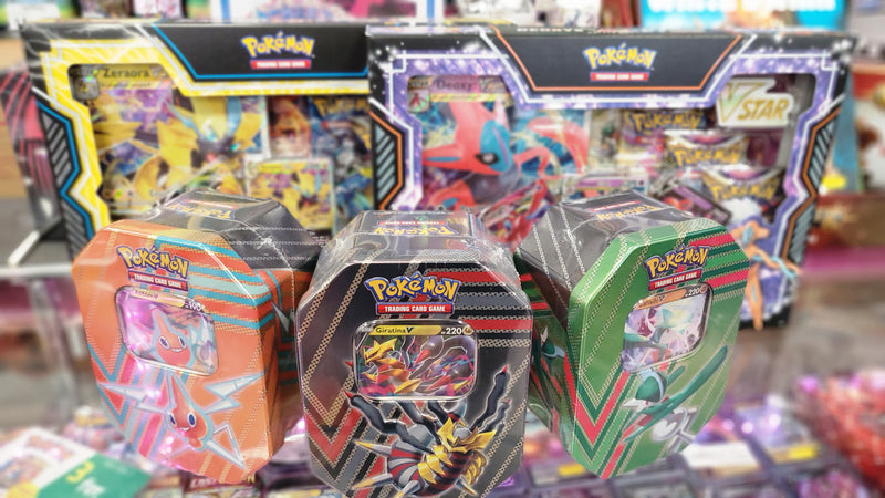 Pokémon New Vmax Bax and Hidden Potential Tins