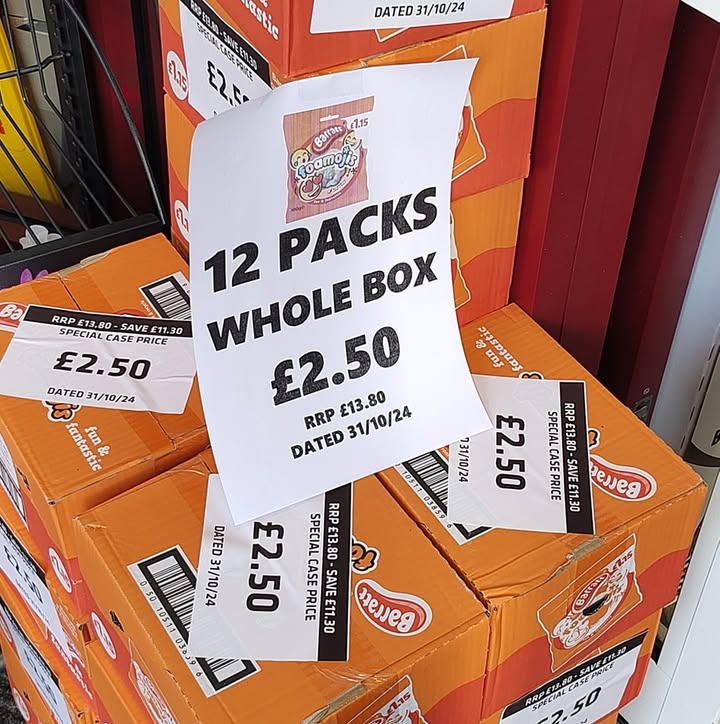 Massive Halloween sweet deal: whole case for £2.50