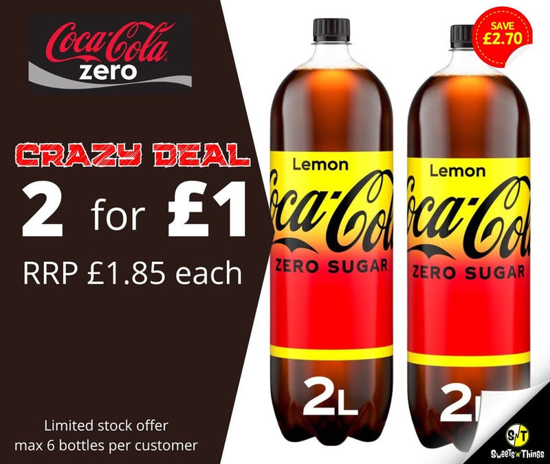 Weekend Crazy Deal: Coca-Cola Zero Lemon, 2 for £1