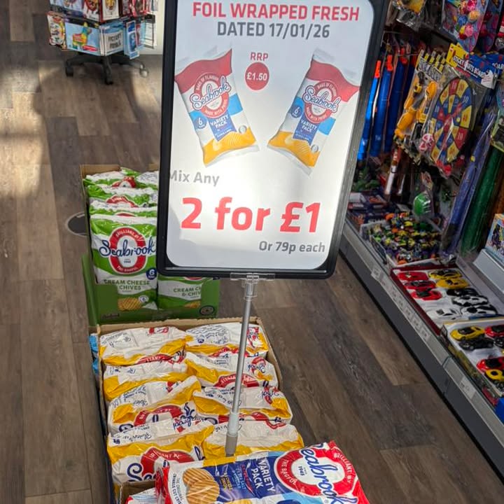 Seabrook's crisps bargain: 2 for £1