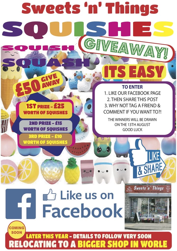 Win squishes in our summer giveaway!